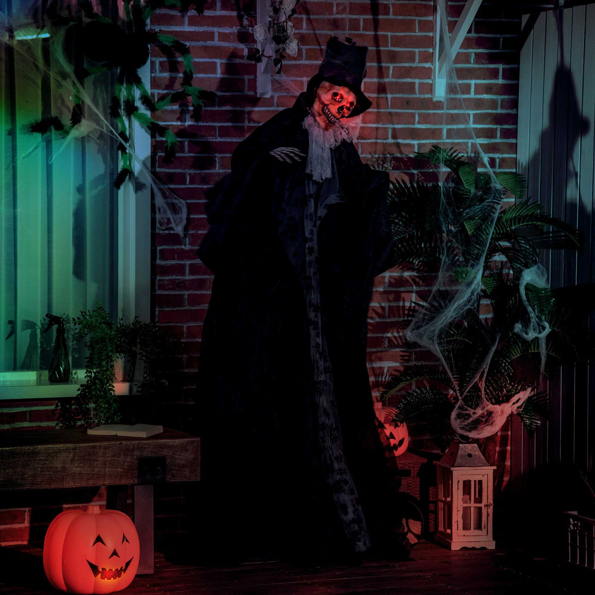 189cm Animated Prop Ghost Bridegroom, Indoor Halloween Decorations