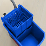20l Mop Bucket With Wringer Handle On Wheels Floor Cleaning | One Size | Blue