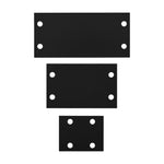 5-piece Galvanised Steel Lawn Edging Set With Serrated Edge | Black