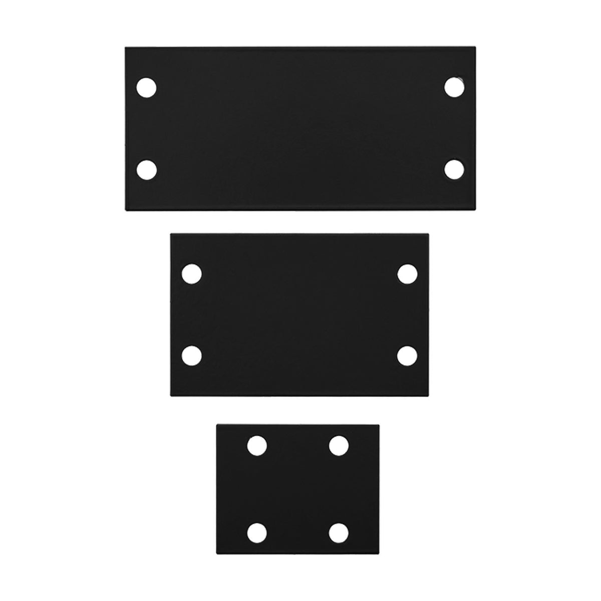 5-piece Galvanised Steel Lawn Edging Set With Serrated Edge | Black