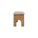 Rattan Harmony Cushioned Seat, Beige and Cream