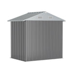 4x6 Ft Metal Storage Shed With Double Lockable Doors & 4 Air Vents  Outdoor Tool Shed For Garden