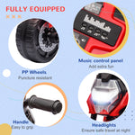 3 In 1 Baby Trike With Headlights, Music, Horn | Red