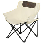 Folding Camping Chair W/ Carrying Bag And Storage Pocket | White