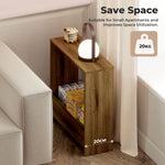 Levede Side Table Slim End Table Sofa Accent Table Magazine Storage Shelf