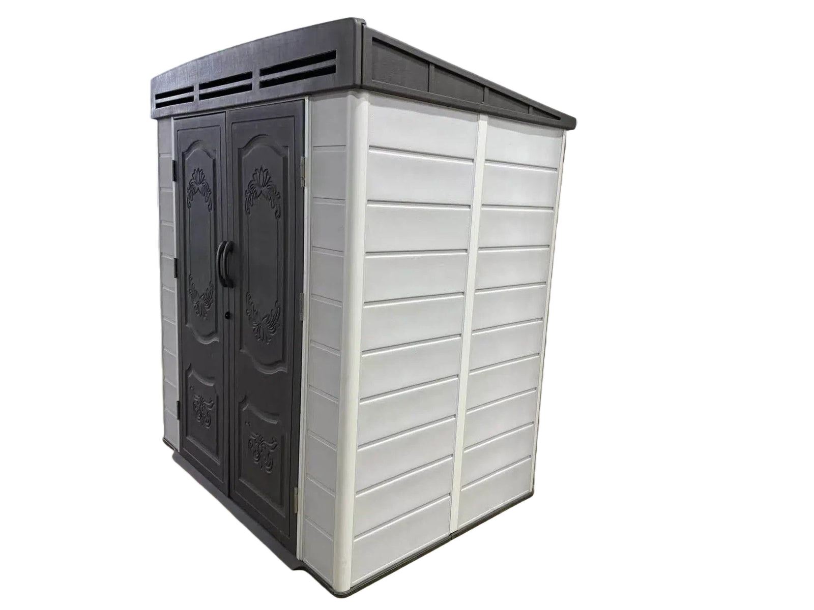 Indoor & Outdoor Living 6x4ft Plastic Shed With Window And Aluminium Structured Support