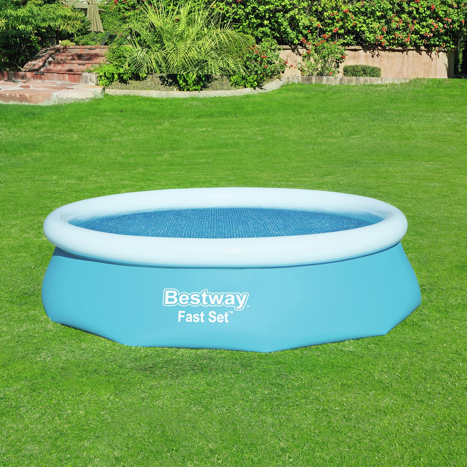 Flowclear Above Ground Fast Set 10ft Solar Swimming Pool Cover