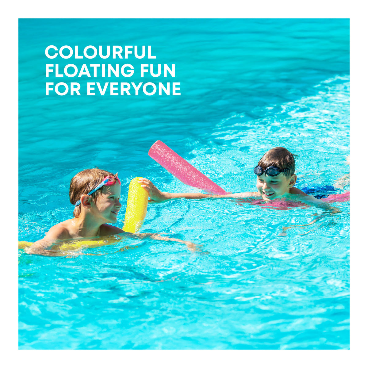 SPLASH! Swimming Pool Noodles For Floating & Water Play Pack Of 2