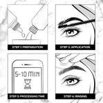Brow Tint, Professional Permanent Eyebrow Colour -darkblonde 3pk