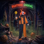 HOMCOM 190 Cm Life Size Animated Clown Halloween Decorations Outdoor Indoor