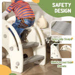 3 In 1 Kids Slide For 1-3 Years, Elephant-themed Indoor Slide