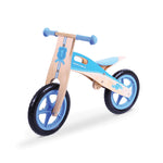 My First Wooden Balance Bike, Push And Go - Blue