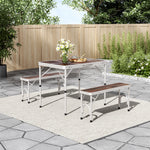 3-pieces Picnic Table Sets Outdoor Picnic Table With Benches