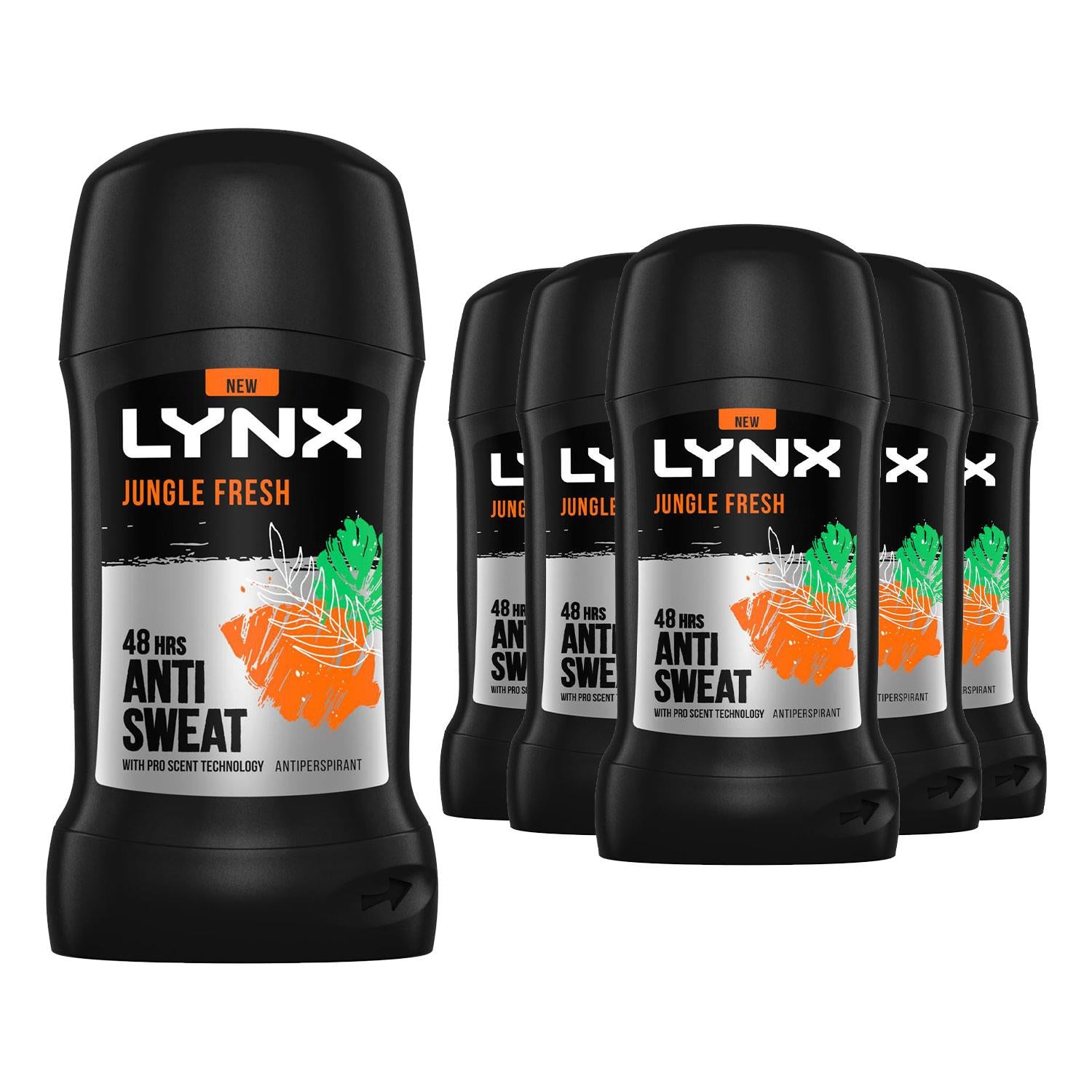 Antiperspirant Deodorant Stick 48h Odour Protection Jungle Fresh 50ml | Set-of-12