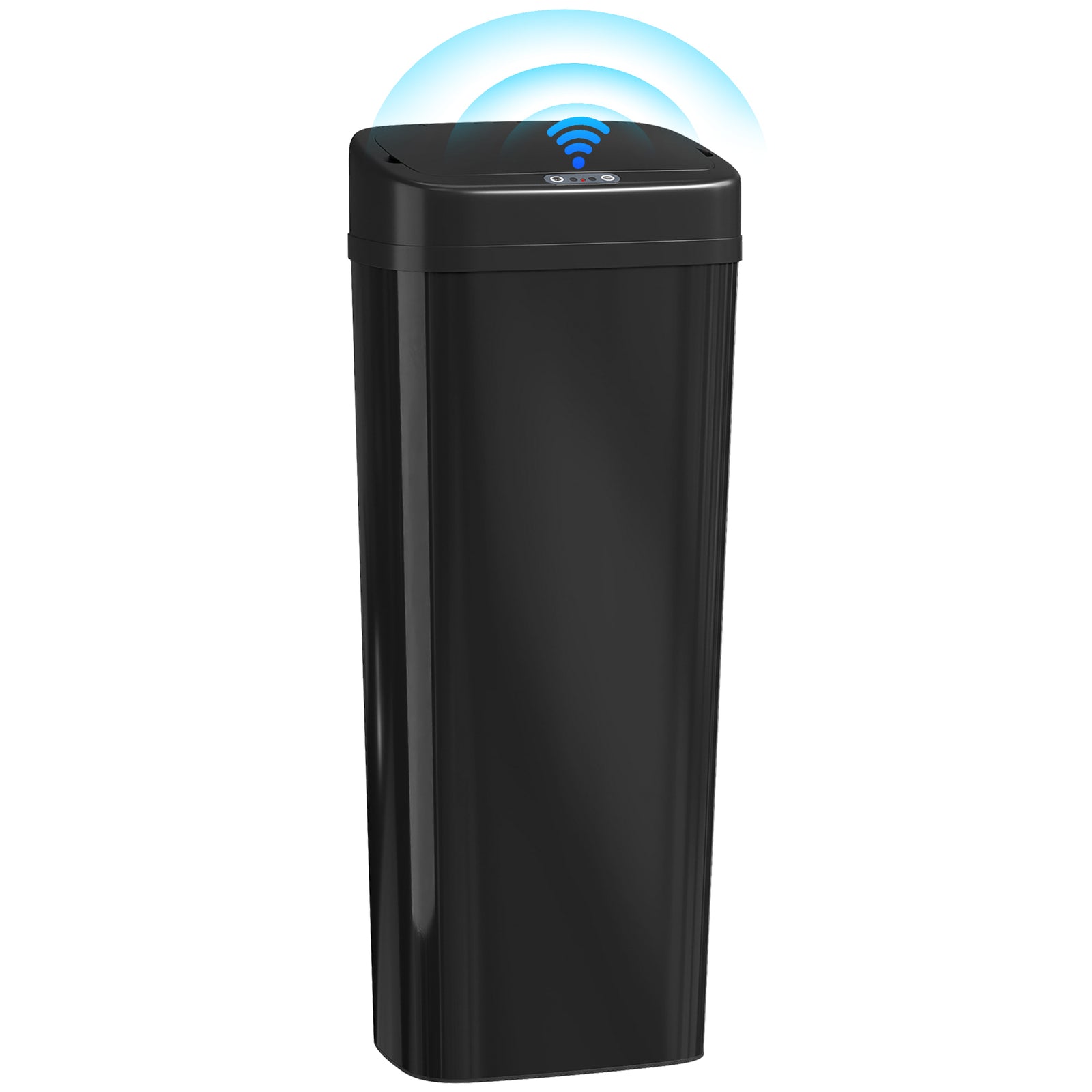 HOMCOM 50l Sensor Bin, Stainless Steel Slim Kitchen Bin, Fingerprint-proof