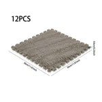 12pcs Interlocking Foam Play Mats For Kids – Soft, 30cm X 30cm Puzzle Floor Tiles | Grey