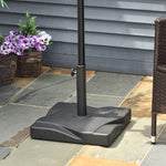 Garden Parasol Base Stand Square Fits Φ32mm, Φ38mm, Φ48mm