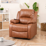 Northfield Dual Motor Massage Heat Riser Recliner Chair | Tan