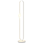 Dimmable Led Floor Lamp With Glass Night Light, Foot Switch