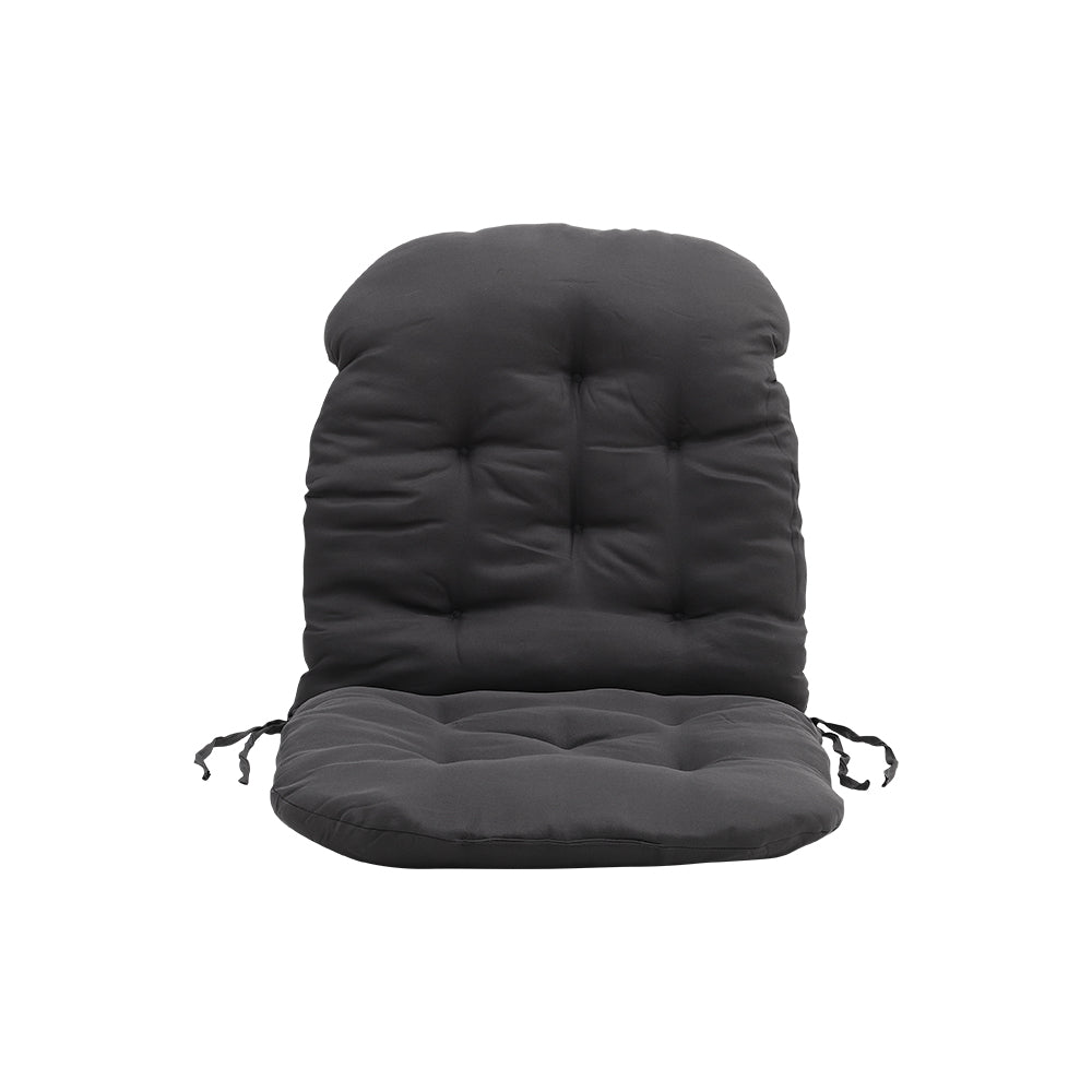 Rocking Chair Tufted Seat Pad Non-slip Seat Cushion | Dark Grey