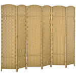 6 Panel Folding Room Divider, Privacy Screen, 240 X 170cm