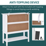 HOMCOM Modern Kitchen Sideboard Storage Cabinetadjustable Shelf