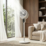20 Db Silent Standing Fan For Bedroom, 42" Pedestal Fan | White