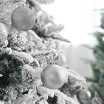 36 Pieces Xmas Ball Ornament Christmas Tree Deluxe Bauble Set | Silver