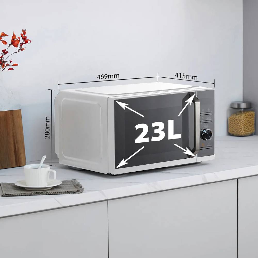 23l 4-in-1 Smart Combination Microwave Oven With App Control– Microwave, Grill, Air Fry & Convection Baking | White