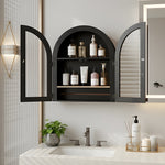 Arched Wall Cabinet With Adjustable Shelf