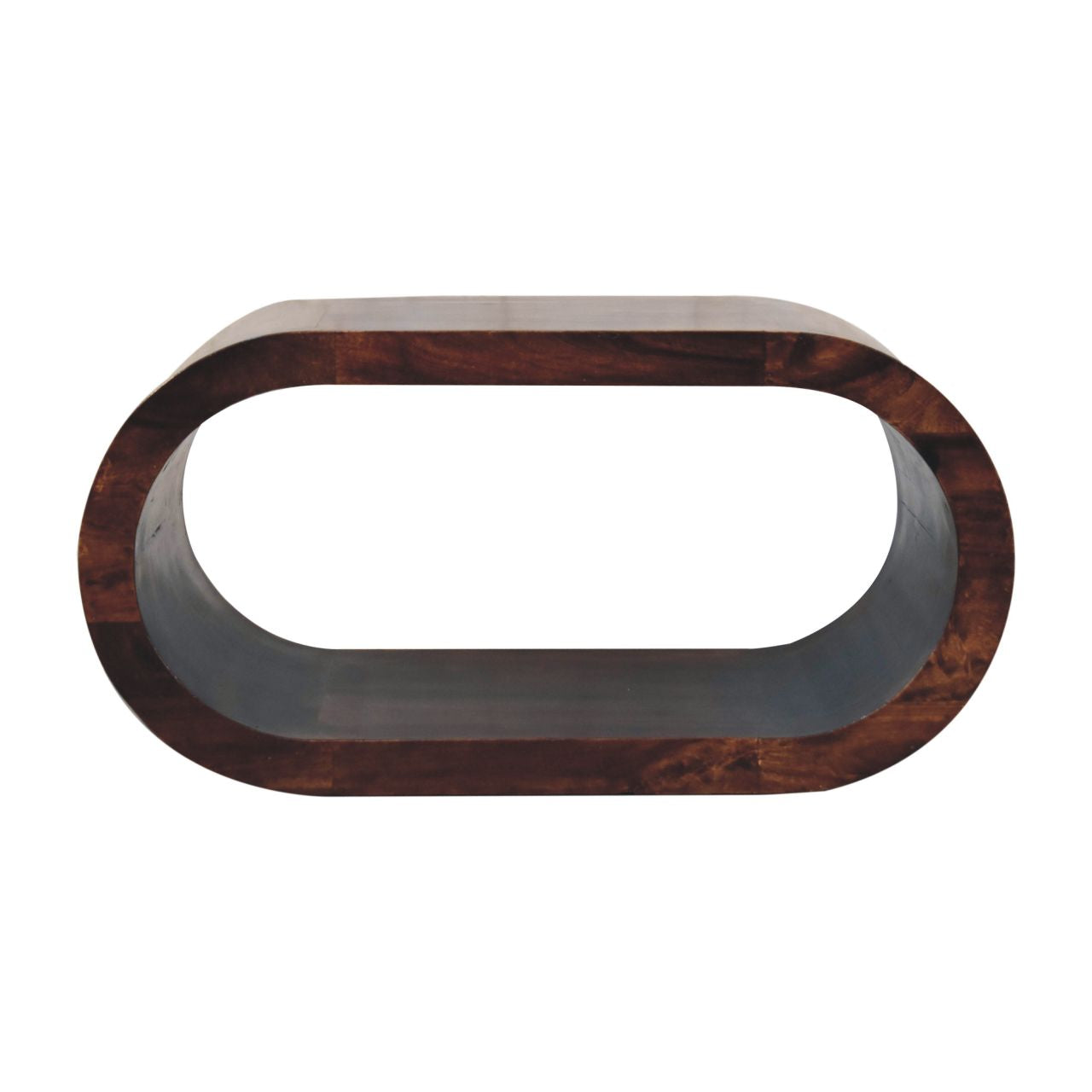 Amaya Solid Wood Coffee Table In Chocolate Brown Finish