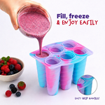 Bpa Free Spiral Ice Pop Mould With 6 Sticks Pink
