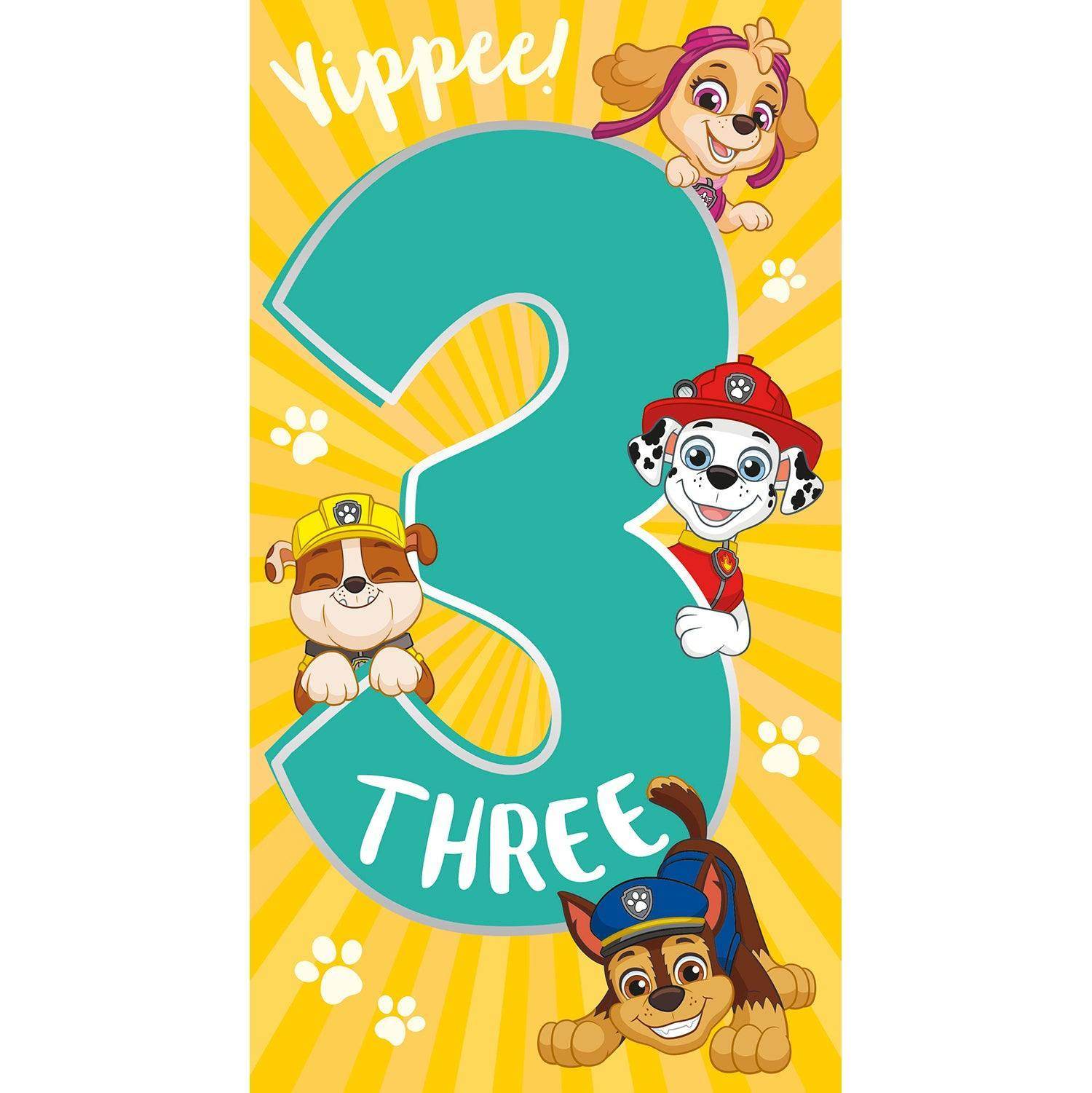 Age 3 Birthday Card Official Product