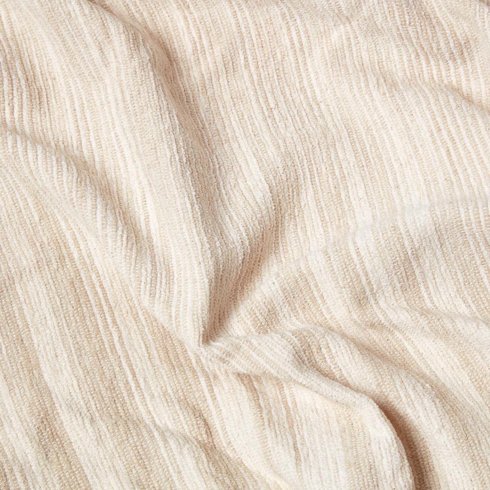 Bed Sofa Throw Cotton Chenille Tie Dye | 220cm x 240cm | Beige