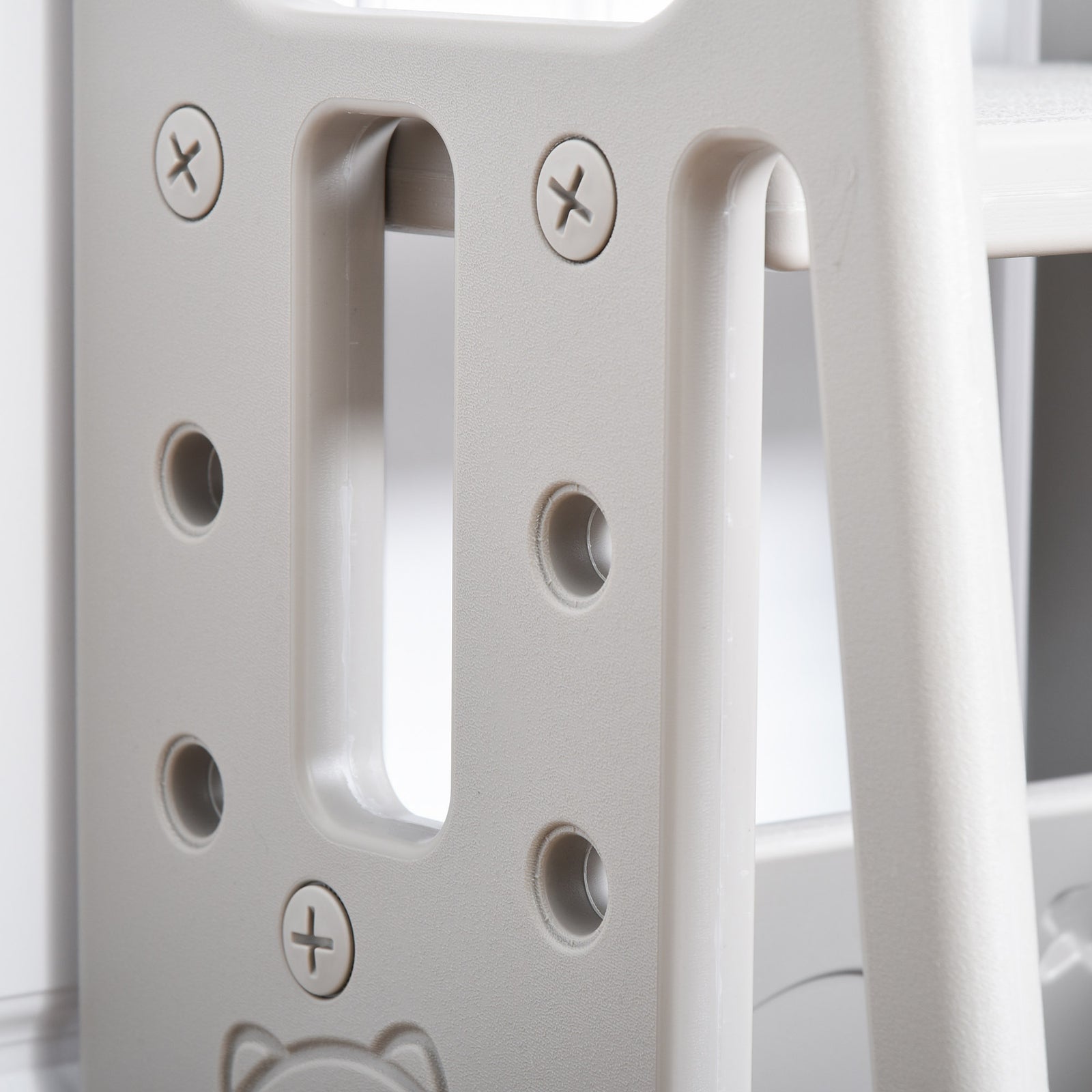 Step Stool, Adjustable Standing Platform, Toddler Kitchen Stool | Gray