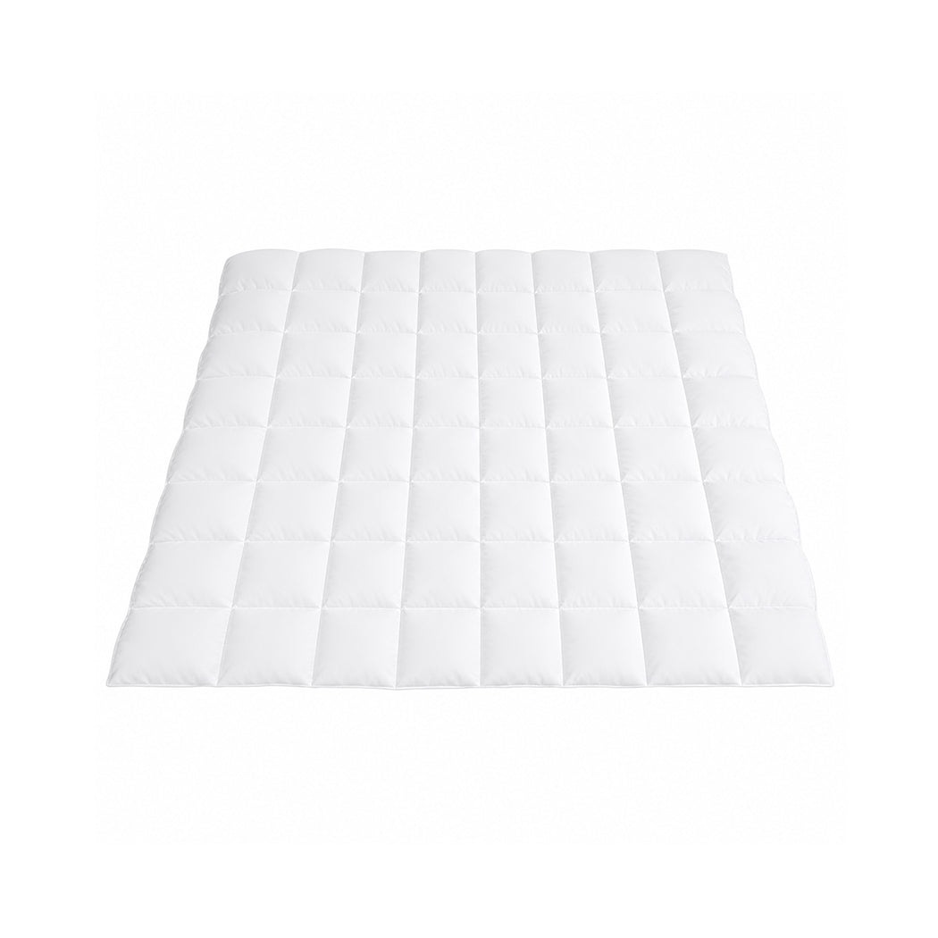 Duvet Goose Down Quilt 12tog 100% Cotton Cover Washable | Double | White