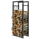 100-150cm Retractable Fireplace Log Rack, Metal