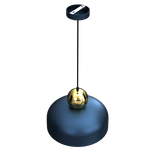 Harald Pendant Lamp 1xe27 A Stylish Hand Made 30cm Lamp | Navy Blue
