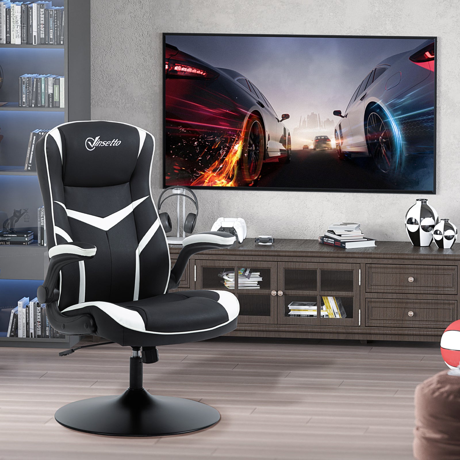 Racing Video Game Chair Leather Computer | Black