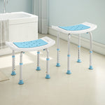 Adjust Aluminium Bath Stool Shower Non-slip W/ Shower Hole | Turquoise