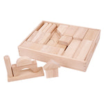 Large Wooden Stacking Blocks - 54 Play Pieces