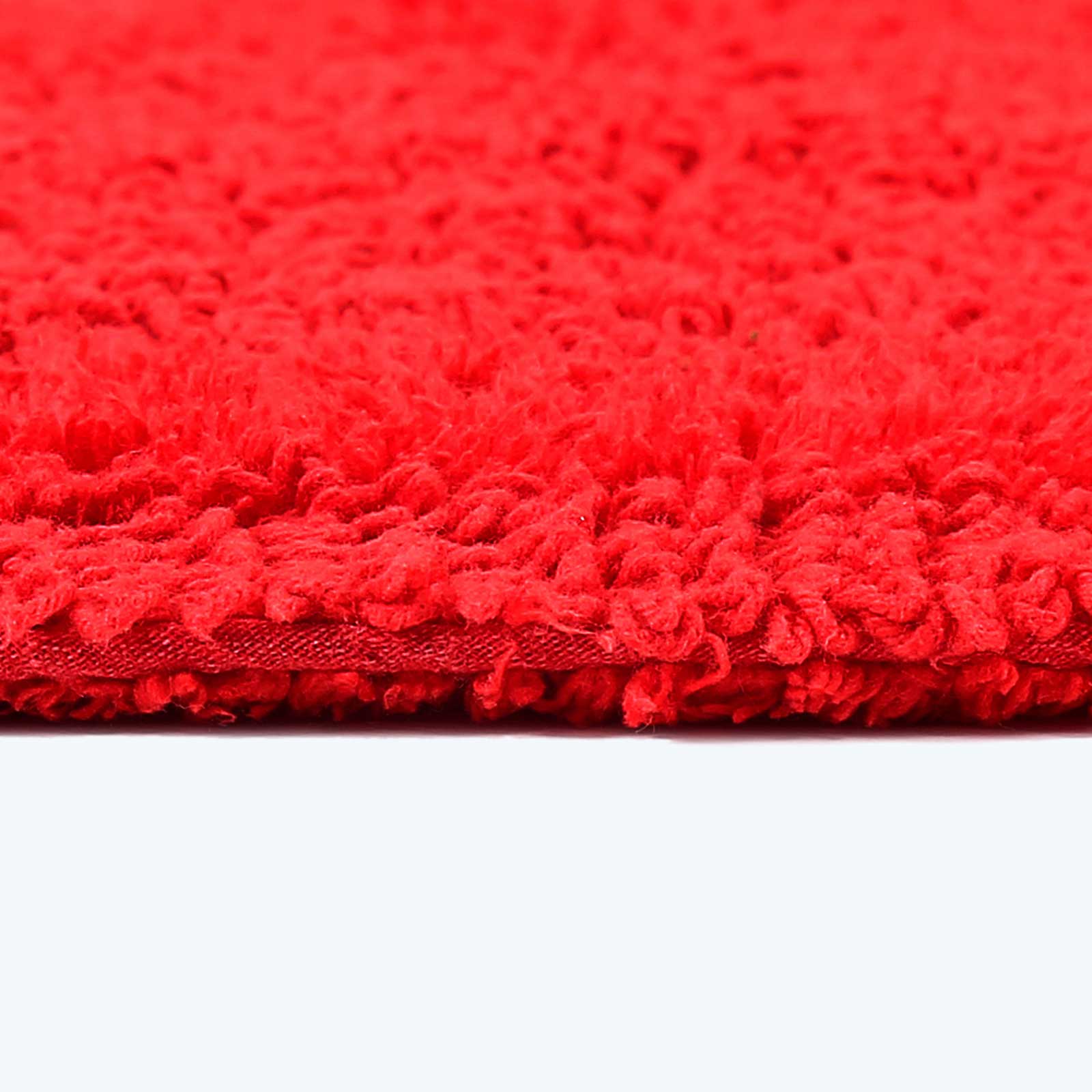 Luxury Reversible Cotton Bath Mat | Shower Mat | Red
