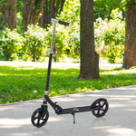 Kids Scooter Ride On Toy Height Adjustable For 7-14 Years, Black