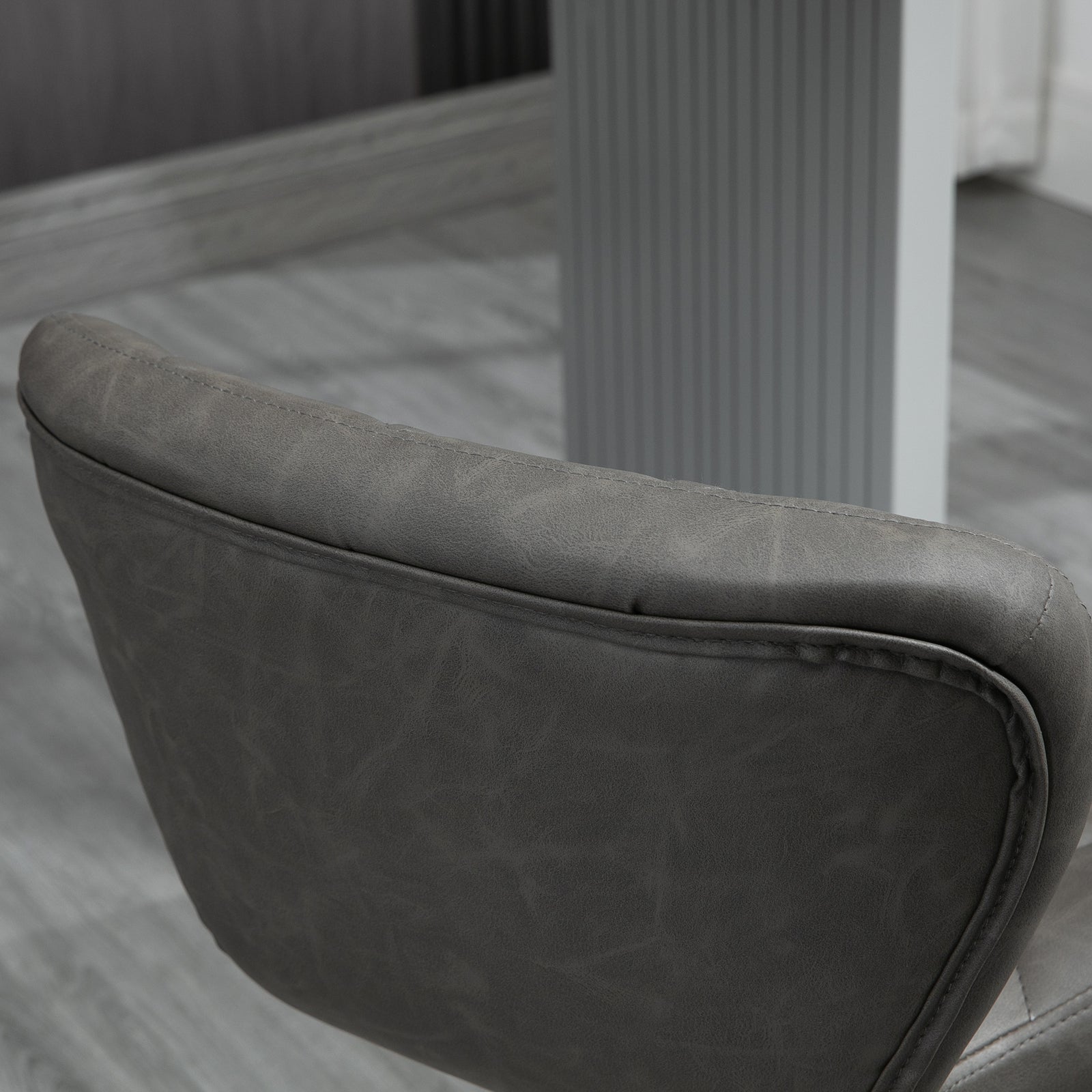 Adjustable Height Swivel Barstools Set Of 2 | Dark Gray