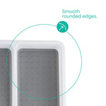 Non-slip White Utensil Tray