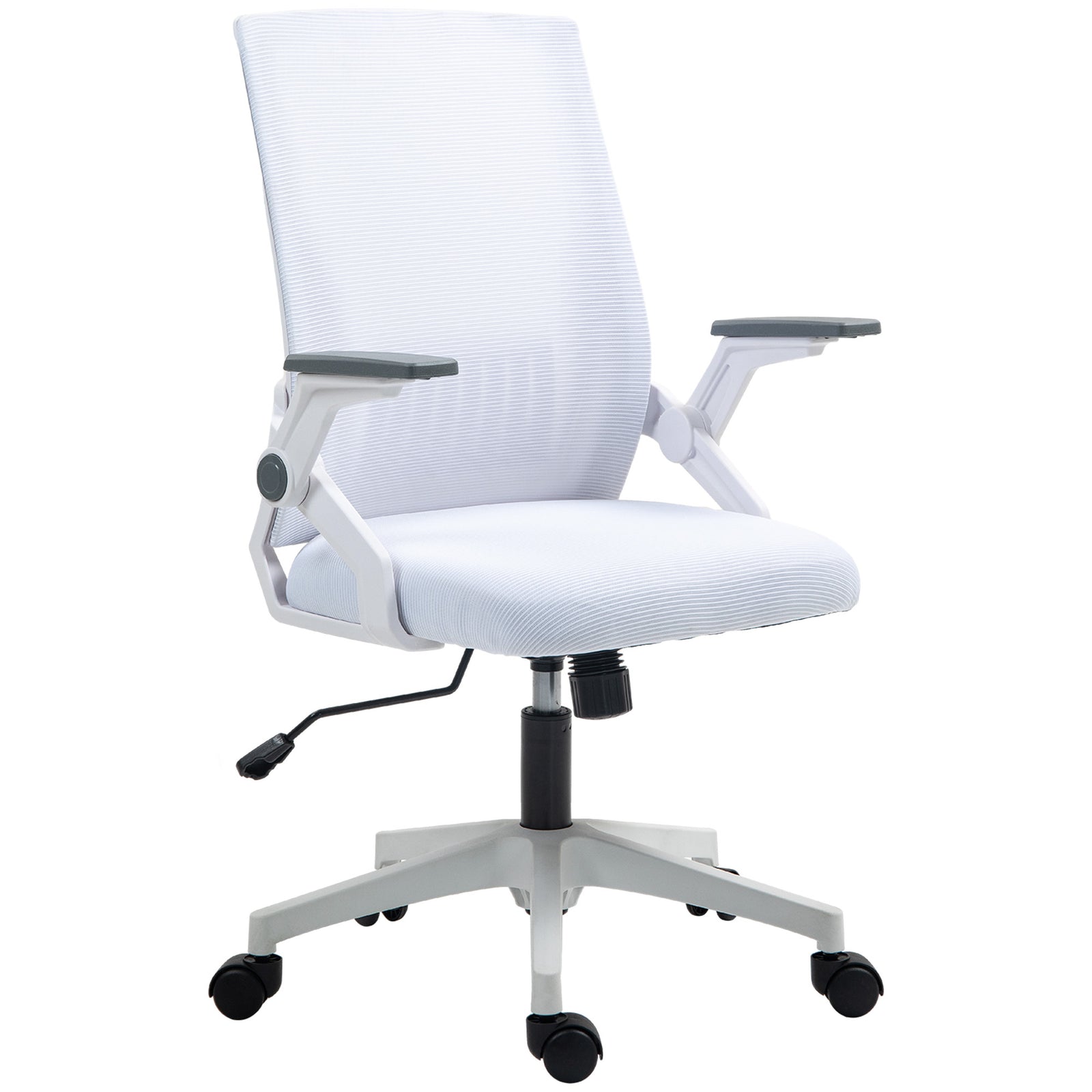 Mesh Office Chair Flip-up Arm Grey | White