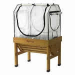 Small Classic Greenhouse Frame & Multi-cover Set | White