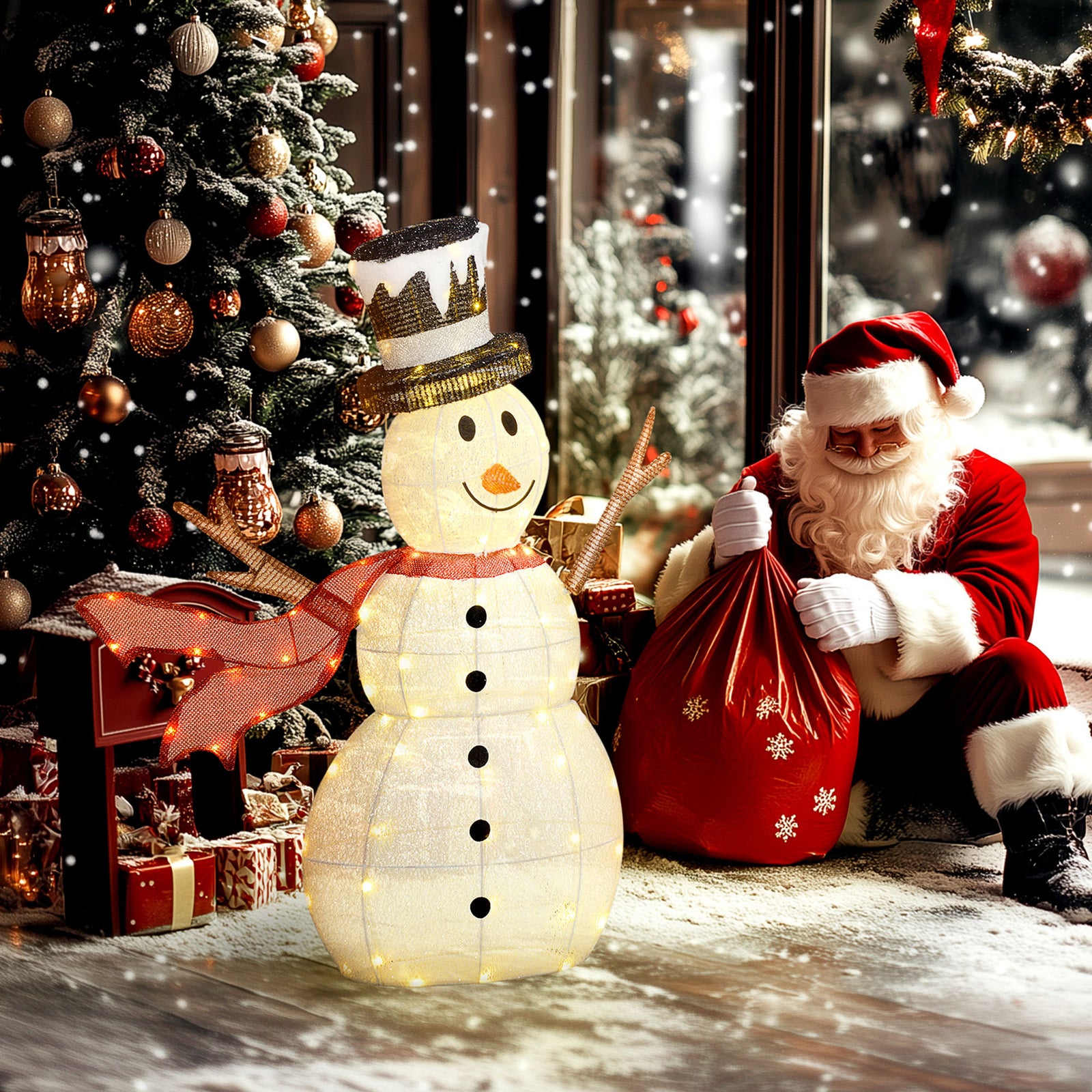 Lighted Christmas Snowman Waterproof Outdoor Christmas
