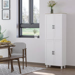 170cm Freestanding Kitchen Cupboard 4 Door Storage Cabinet