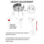 Modern Adjustable Crystal Led Pendant Light